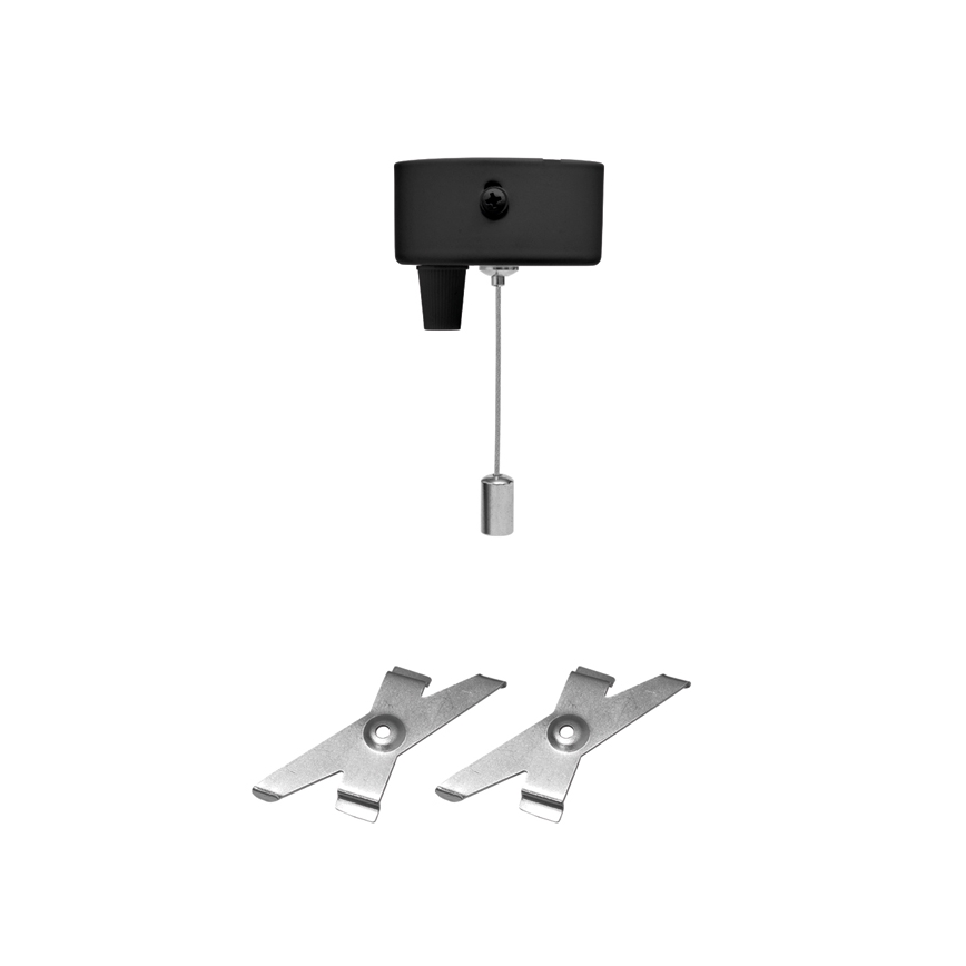 LED Ceiling light DONAR LED/28W/230V 4000K 120 cm black