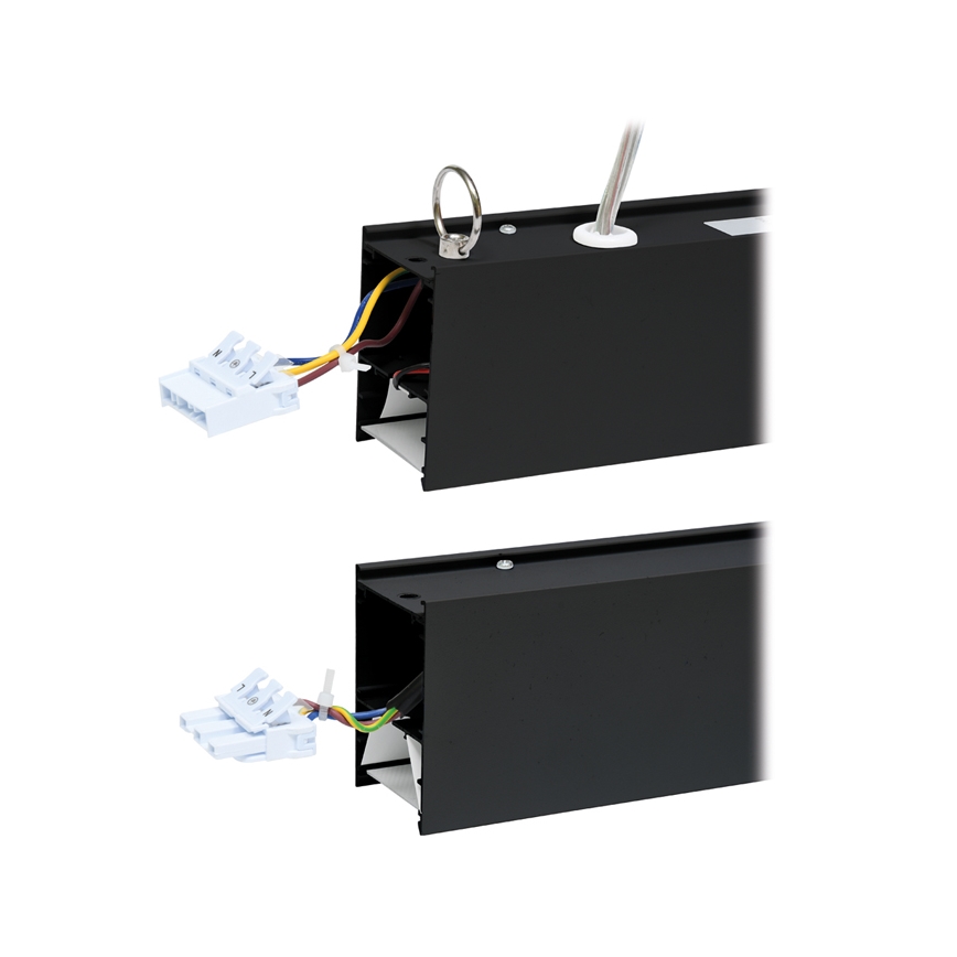 LED Ceiling light DONAR LED/28W/230V 4000K 120 cm black