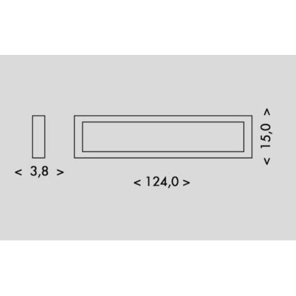 LED Ceiling light PILO LED/36W/230V 4100K 124 cm white