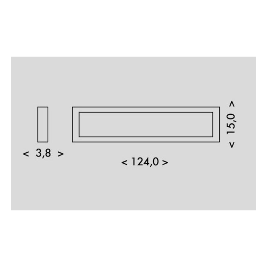 LED Ceiling light PILO LED/36W/230V 4100K 124 cm white