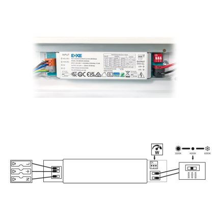 LED Fluorescent light VELO LED/11/15/20W/230V 3000/4000/6000K 60 cm white