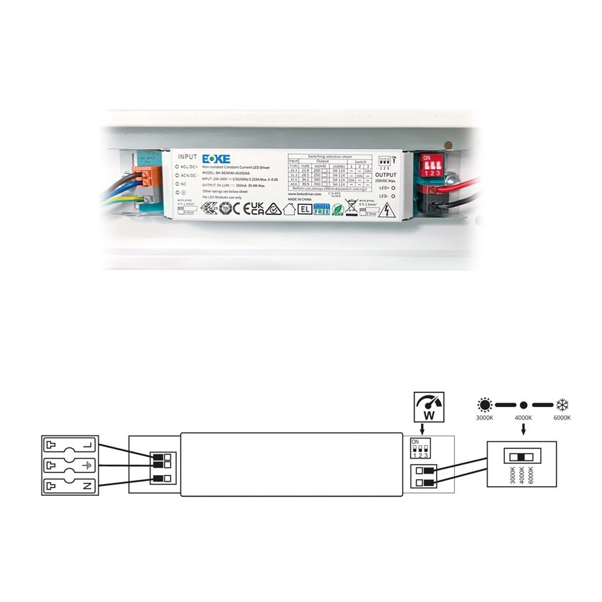LED Fluorescent light VELO LED/24/32/40W/230V 3000/4000/6000K 120 cm white