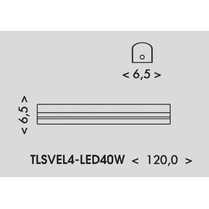 LED Fluorescent light VELO LED/24/32/40W/230V 3000/4000/6000K 120 cm white