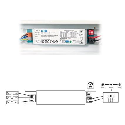 LED Fluorescent light VELO LED/36/48/60W/230V 3000/4000/6000K 150 cm white
