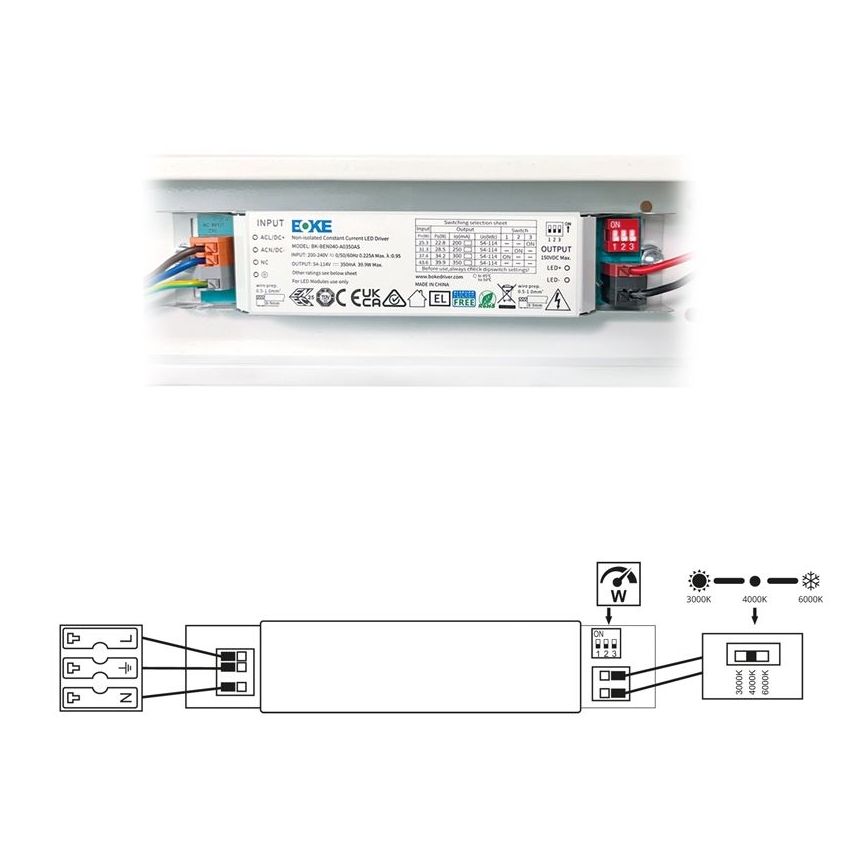 LED Fluorescent light VELO LED/36/48/60W/230V 3000/4000/6000K 150 cm white