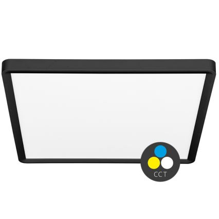 LED Ceiling light TERY LED/40W/230V 3000/4000/6000K 50x50 cm IP40 black