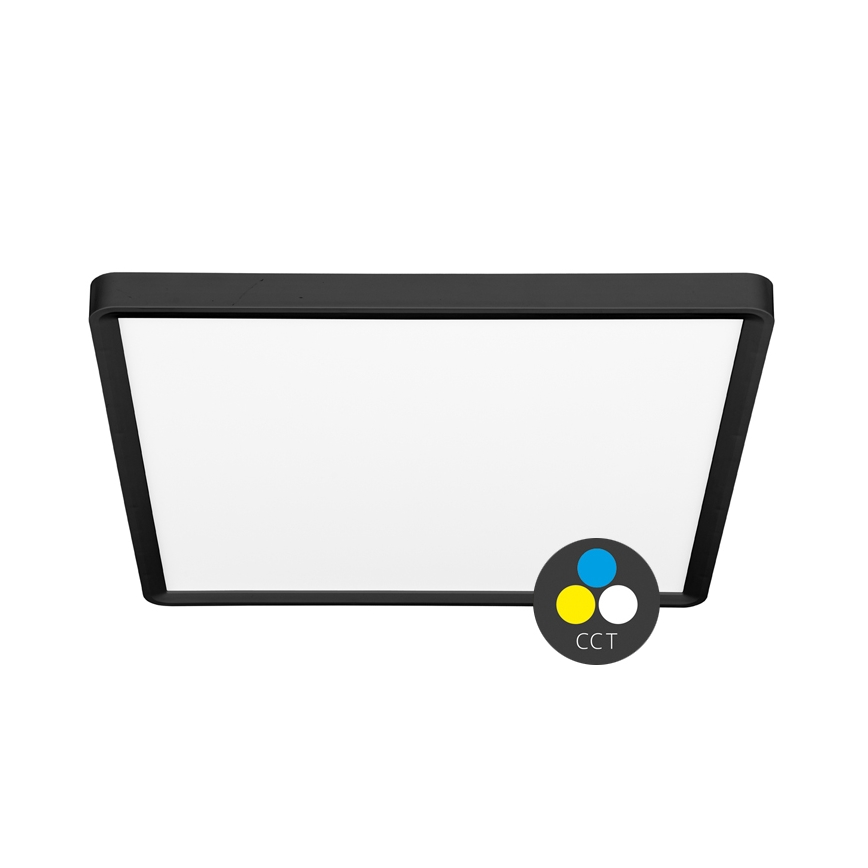 LED Ceiling light TERY LED/40W/230V 3000/4000/6000K 50x50 cm IP40 black