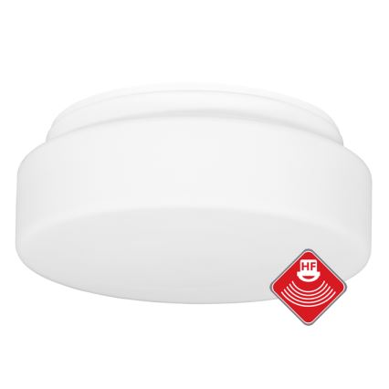 Outdoor ceiling light with sensor HECTOR 1xE27/60W/230V d. 25 cm IP44 opal white