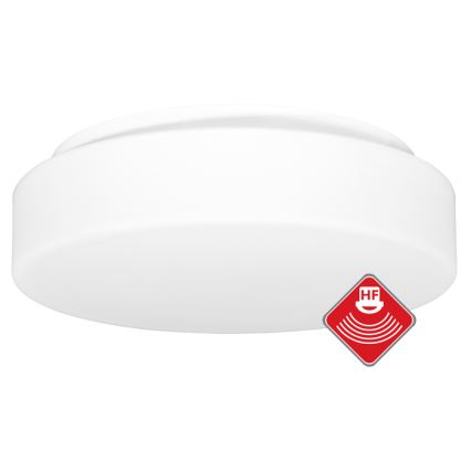 Outdoor ceiling light with sensor HECTOR 1xE27/60W/230V d. 30 cm IP44 opal white