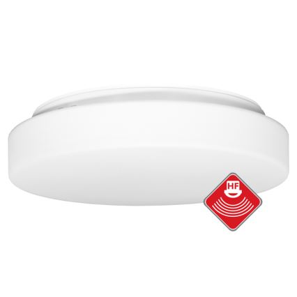 Outdoor ceiling light with sensor HECTOR 2xE27/60W/230V d. 40 cm IP44 opal white