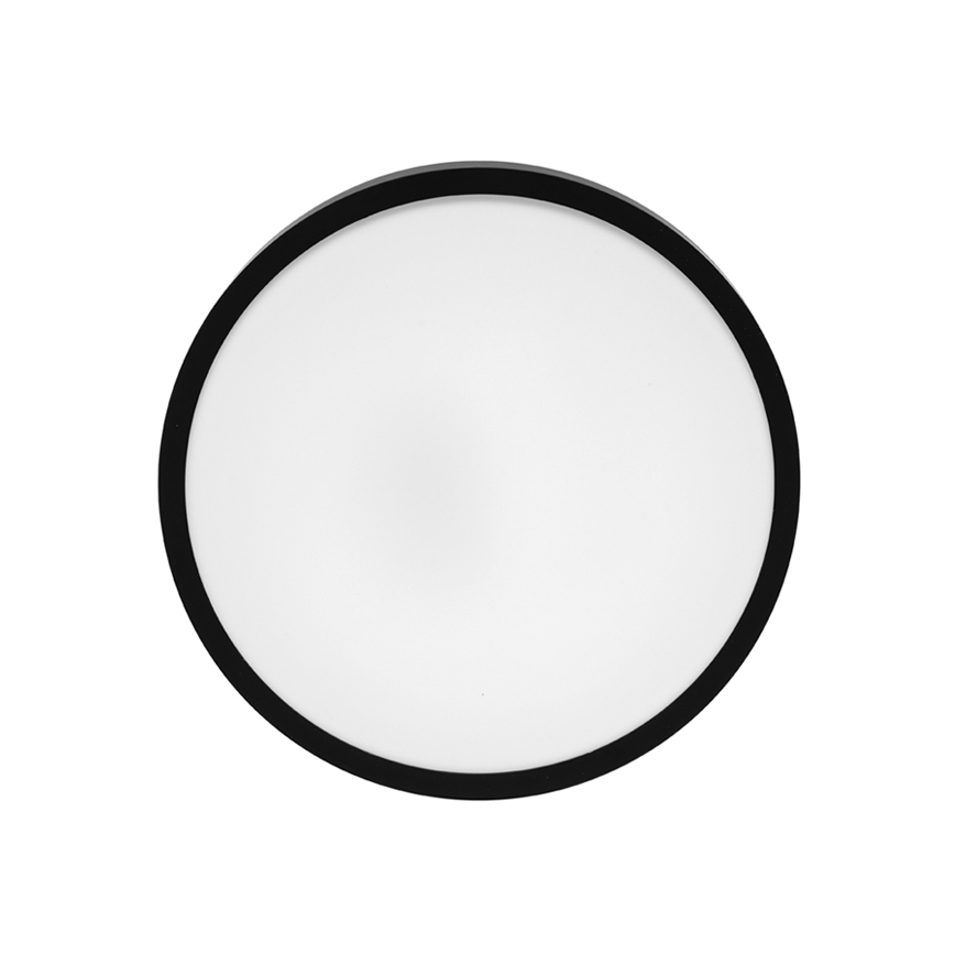 LED Bathroom ceiling light LIRA LED/12W/230V 4000K d. 25 cm IP44 black