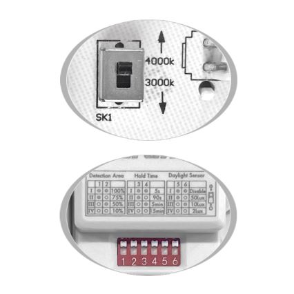 LED Outdoor ceiling light with sensor MARTIN LED/15W/230V 3000/4000K d. 30 cm IP65 white