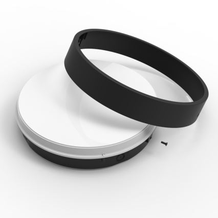LED Outdoor ceiling light with sensor MARTIN LED/25W/230V 3000/4000K d. 35 cm IP65 black