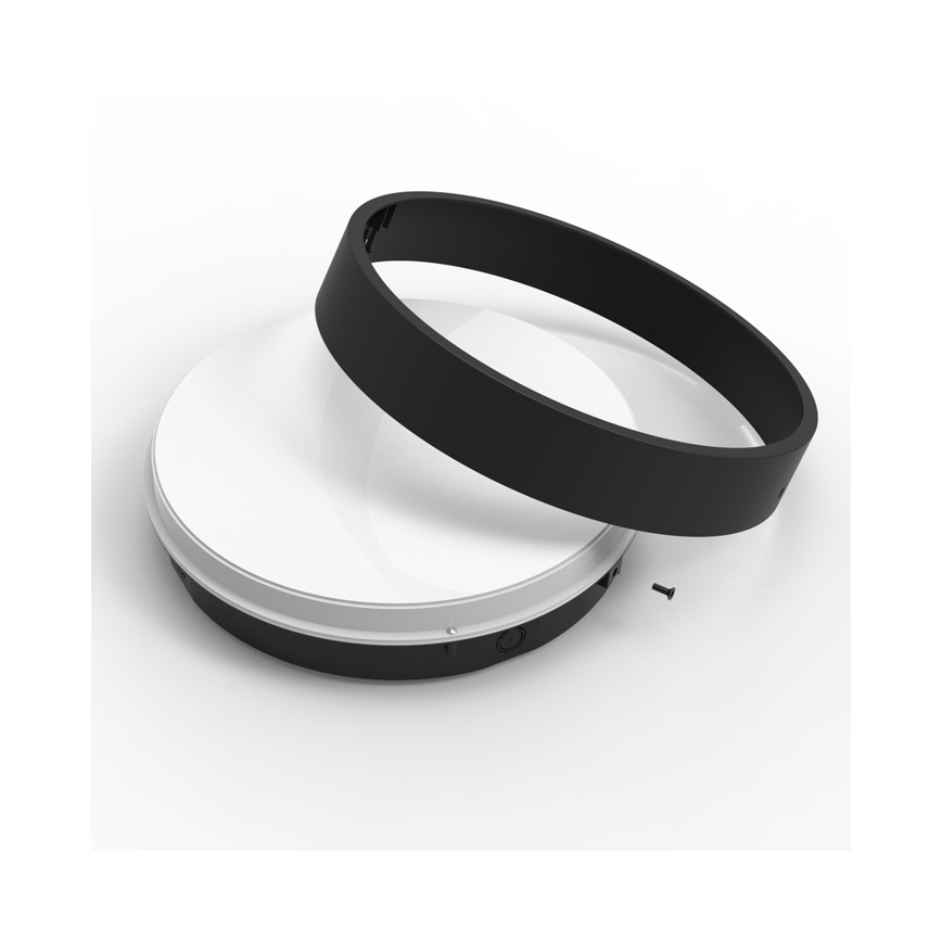 LED Outdoor ceiling light with sensor MARTIN LED/25W/230V 3000/4000K d. 35 cm IP65 black
