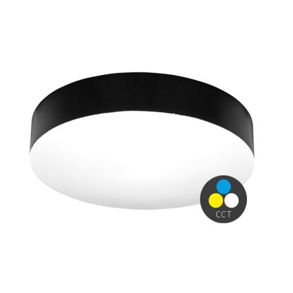 LED Bathroom ceiling light MAKARON LED/24W/230V 3000/4000/6000K d. 30 cm IP44 black