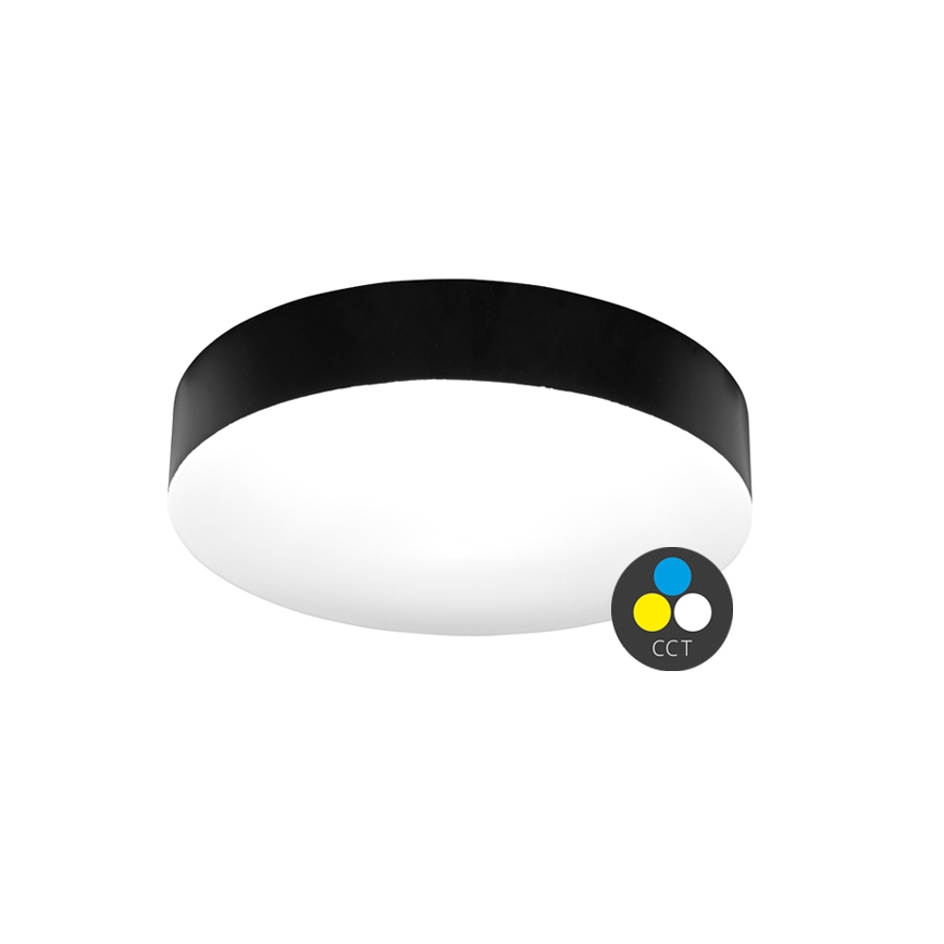 LED Bathroom ceiling light MAKARON LED/24W/230V 3000/4000/6000K d. 30 cm IP44 black
