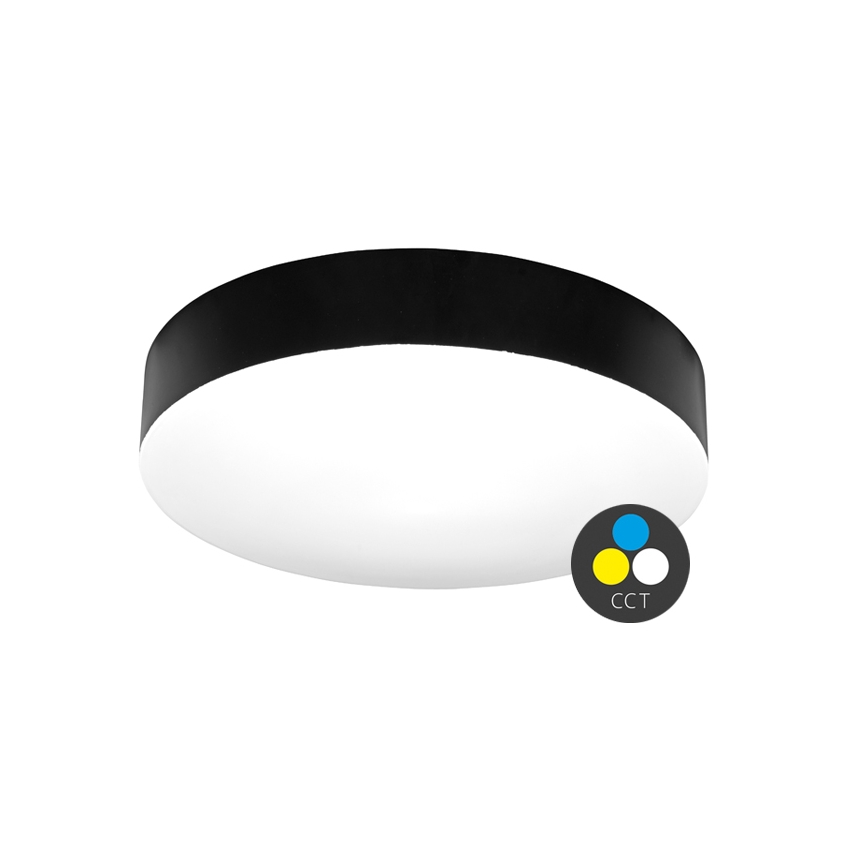 LED Bathroom ceiling light MAKARON LED/36W/230V 3000/4000/6000K d. 40 cm IP44 black