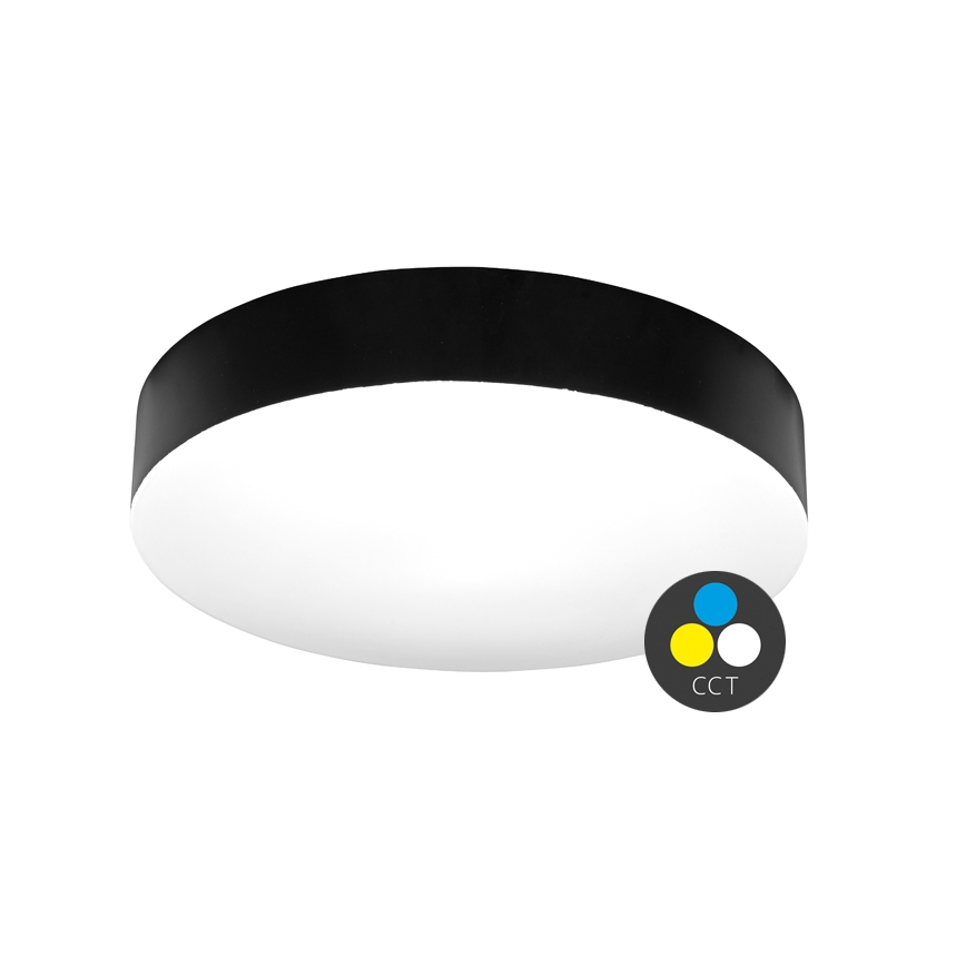 LED Bathroom ceiling light MAKARON LED/50W/230V 3000/4000/6000K d. 50 cm IP44 black