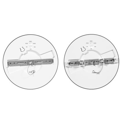 LED Dimmable recessed light with sensor LEXA LED/6/12/18W/230V 3000/4000/6000K d. 22,5 cm black