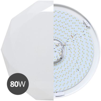 LED Dimmable ceiling light DIAMANT LED/80W/230V + remote control