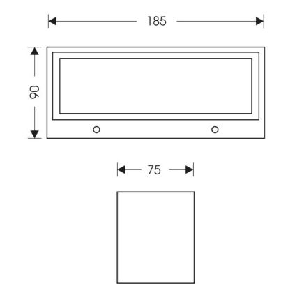 LED Outdoor wall light OSKAR LED/12W/230V 4000K IP54