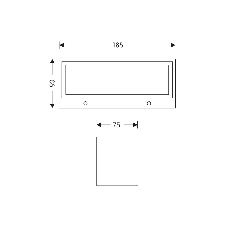 LED Outdoor wall light OSKAR LED/12W/230V 4000K IP54