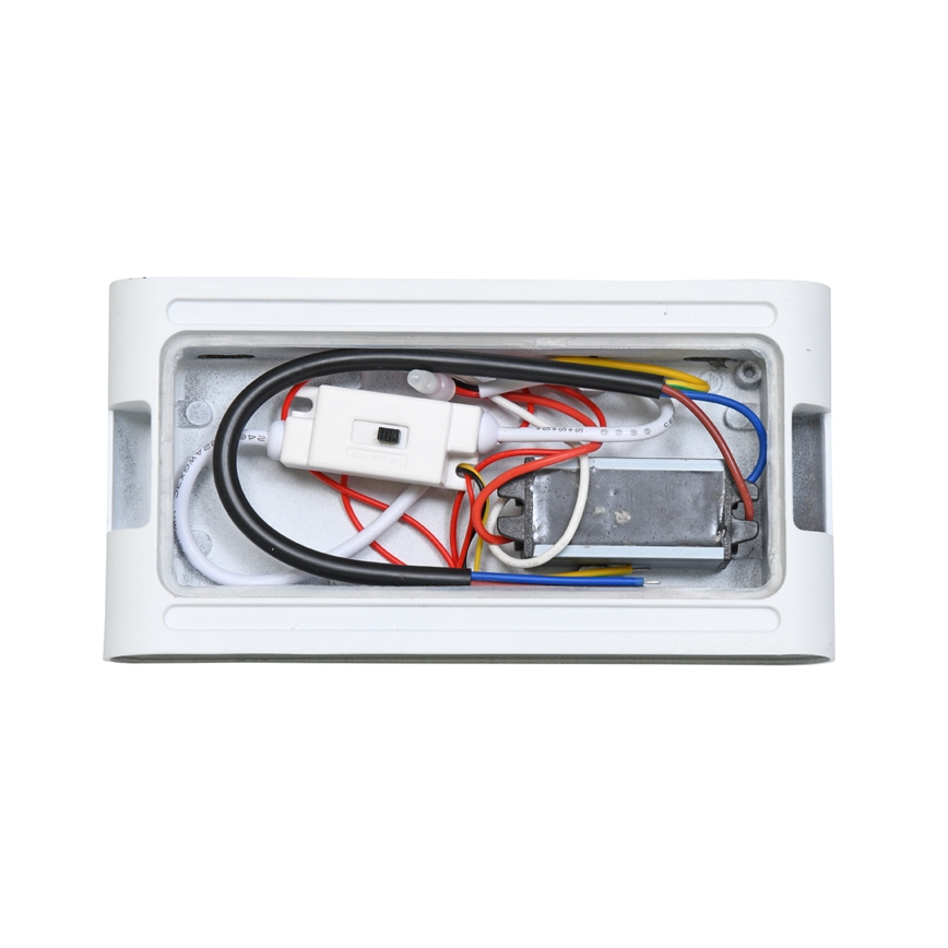 LED Outdoor wall light BRICK 2xLED/6W/230V 3000/4000/6500K IP65 white