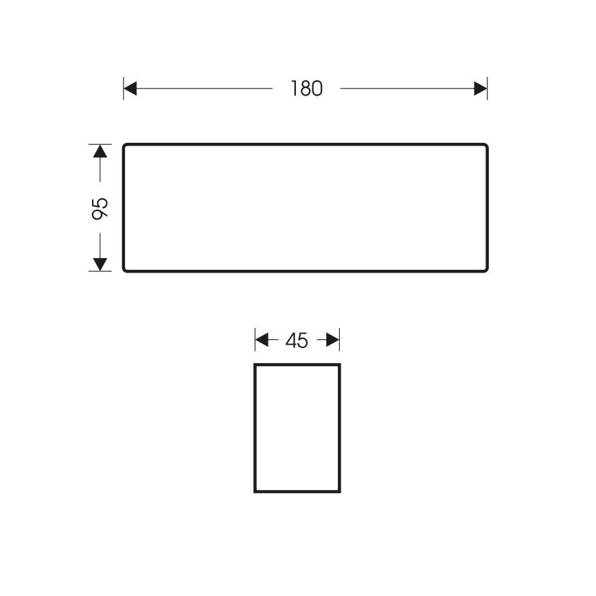 LED Outdoor wall light BRICK 2xLED/6W/230V 3000/4000/6500K IP65 white