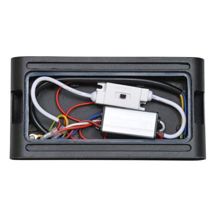 LED Outdoor wall light BRICK 2xLED/6W/230V 3000/4000/6500K IP65 black
