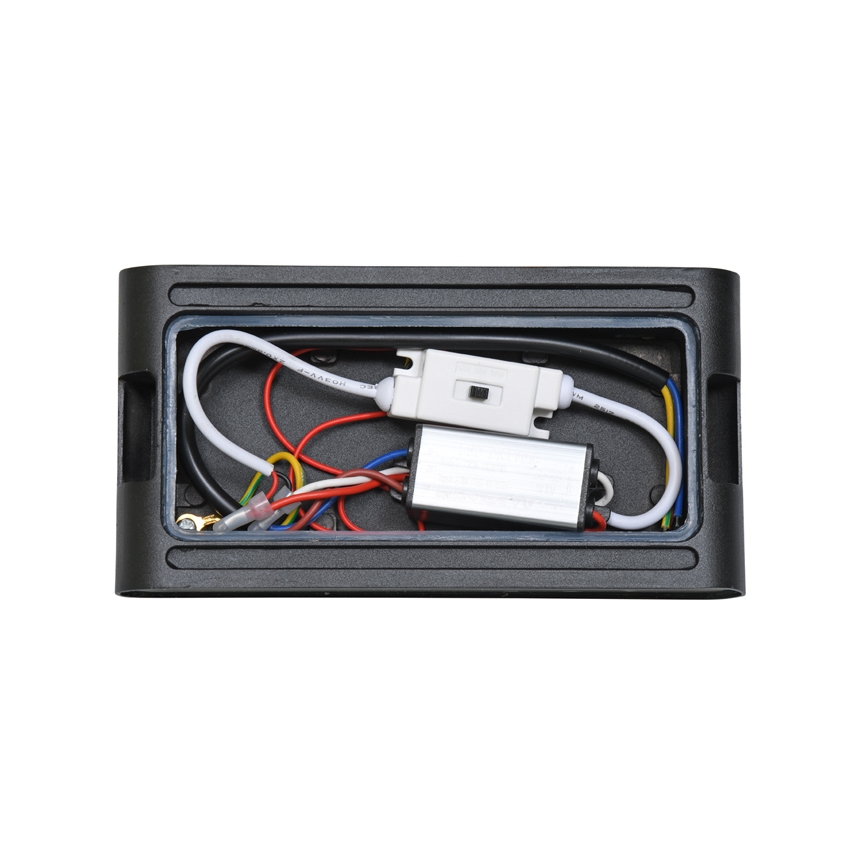 LED Outdoor wall light BRICK 2xLED/6W/230V 3000/4000/6500K IP65 black