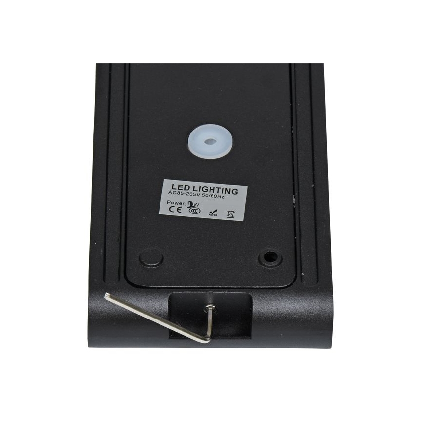 LED Outdoor wall light BRICK 2xLED/6W/230V 3000/4000/6500K IP65 black