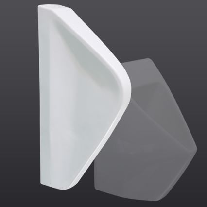 EcoStep 33001 - Urinal partition 57,5x36 cm ceramic/white