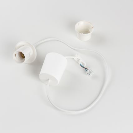EDI power cable for 1x E27, 60W/230V, 90 cm, white