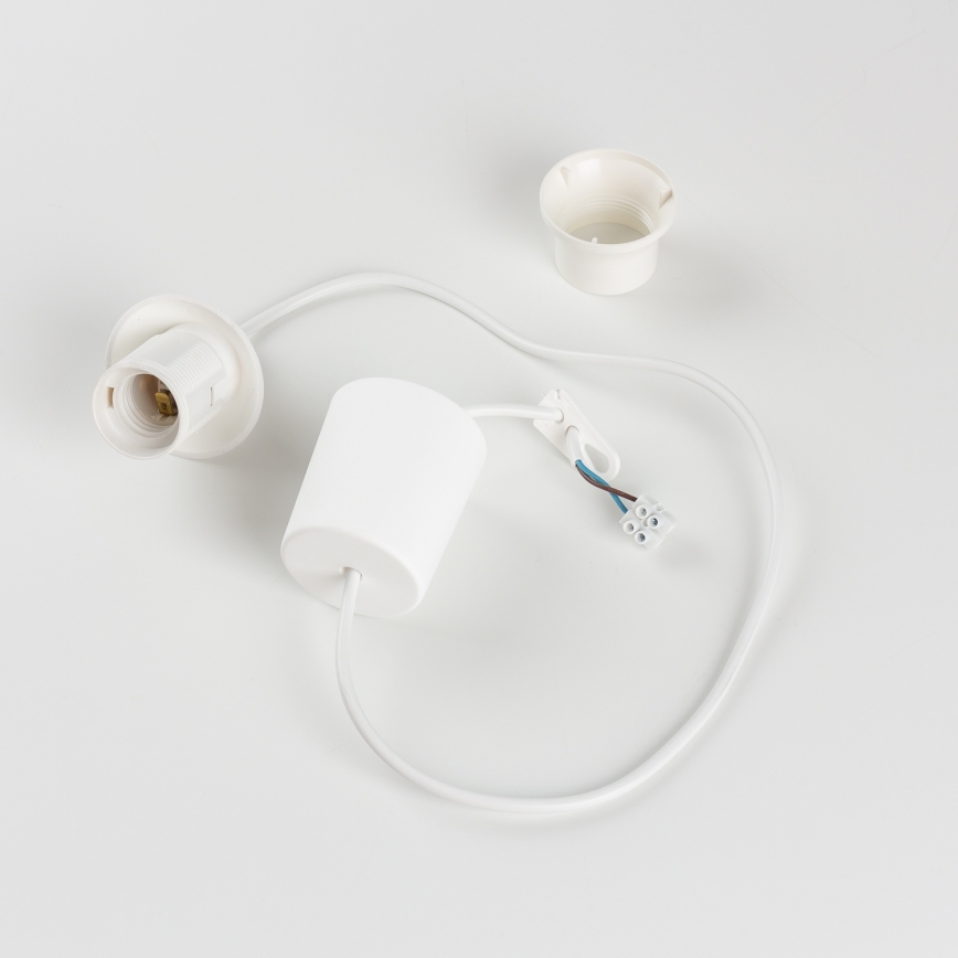 EDI power cable for 1x E27, 60W/230V, 90 cm, white