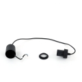 EDI power cord, 1x E27, 60W/230V, 90 cm, black