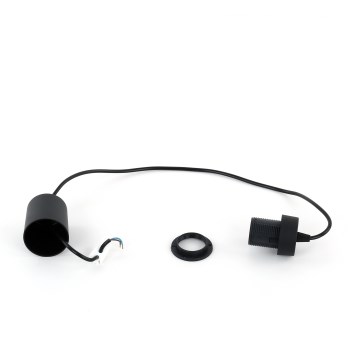 EDI power cord, 1x E27, 60W/230V, 90 cm, black