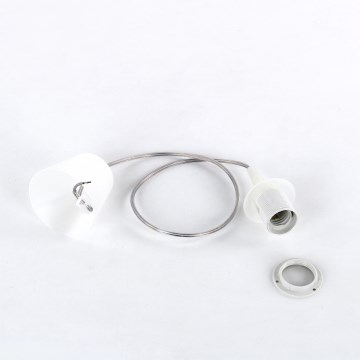 EDI power cord for 1× E27 bulb — 60 W / 230 V, 90 cm, white