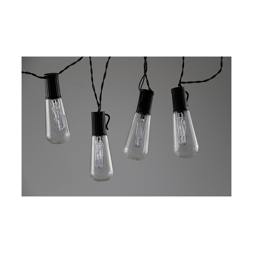 EDISON LED Decorative String Lights 2.65 m, 10 LEDs / 2×AA