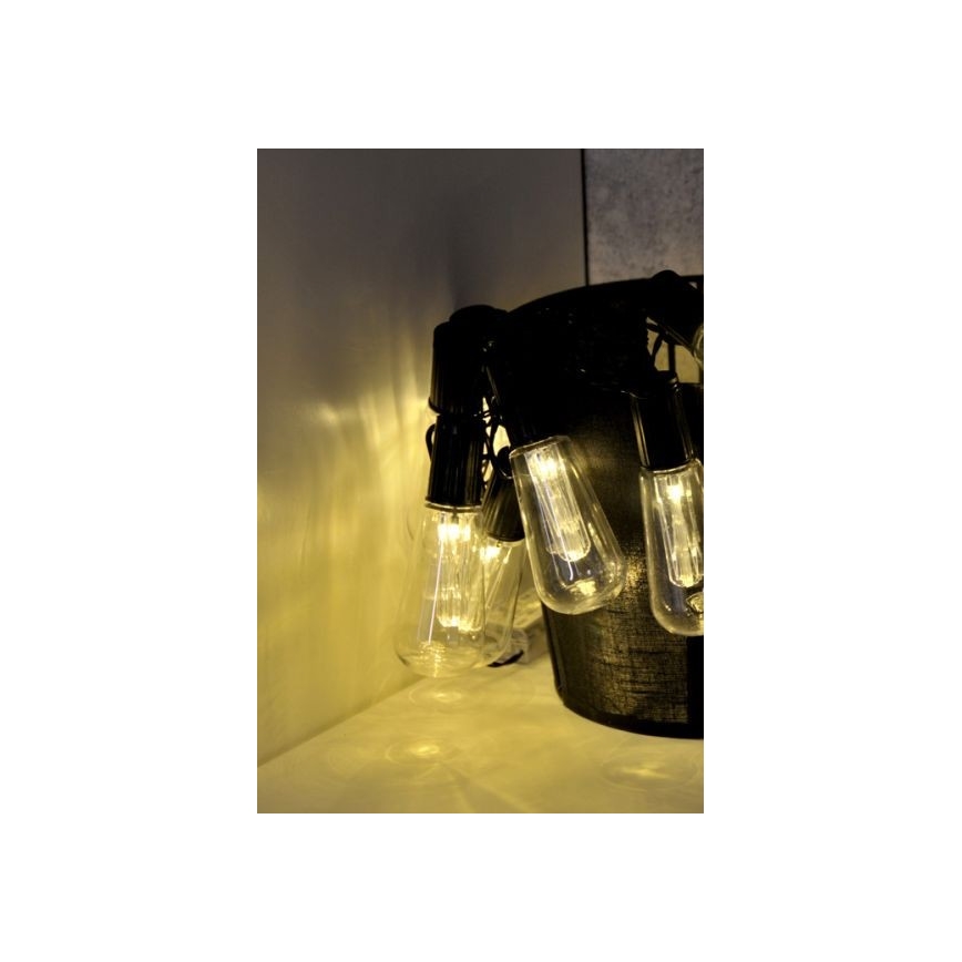 EDISON LED Decorative String Lights 2.65 m, 10 LEDs / 2×AA