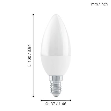 EGLO - LED Dimmable bulb E14/6W/230V 3000K - STEPDIMMING