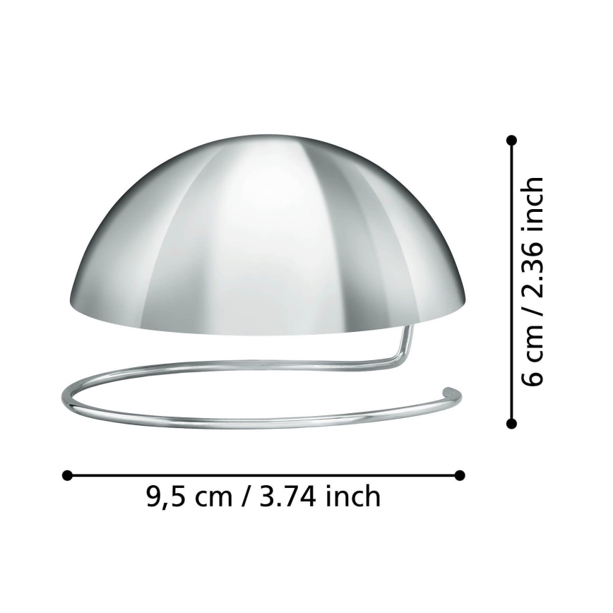 Eglo 11907 - Decorative spherical cap for bulb G95 shiny chrome