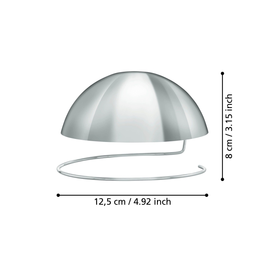 Eglo 11908 -  Decorative spherical cap for bulb G125 shiny chrome