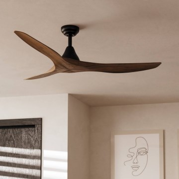 Eglo - 132 cm Ceiling Fan, Brown, with Remote Control