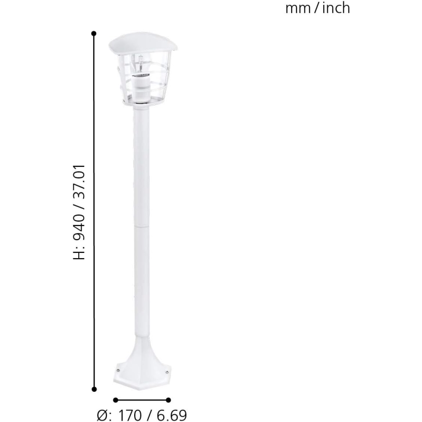 Eglo 18799 - LED Outdoor Lamp ALORIA 1xE27/8.5W/230V IP44 White