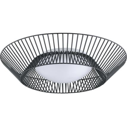 Eglo 200842 - PIASTRE LED ceiling light, 8.2 W / 230 V, Ø 39 cm, black