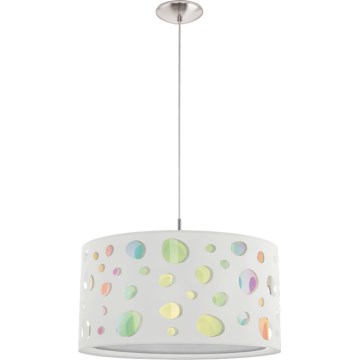 Eglo 202528 - Children's pendant light on cable MONEDA 1xE27/60W/230V