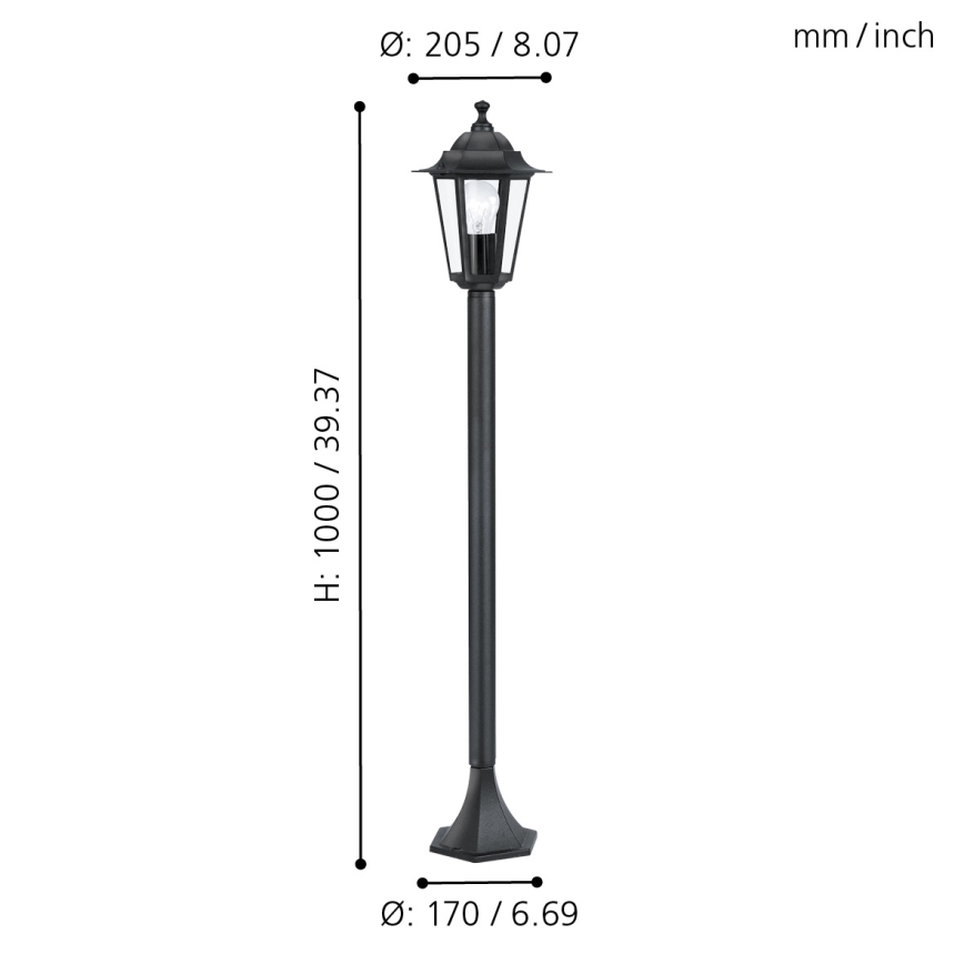 Eglo - Outdoor lamp 1xE27/60W/230V