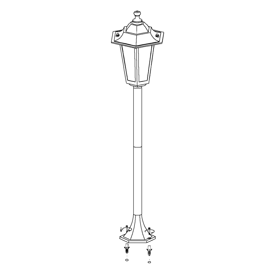 Eglo - Outdoor lamp 1xE27/60W/230V