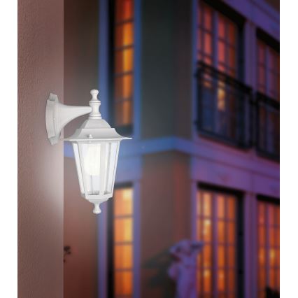 EGLO - Outdoor wall light 1xE27/60W/230V IP44 white
