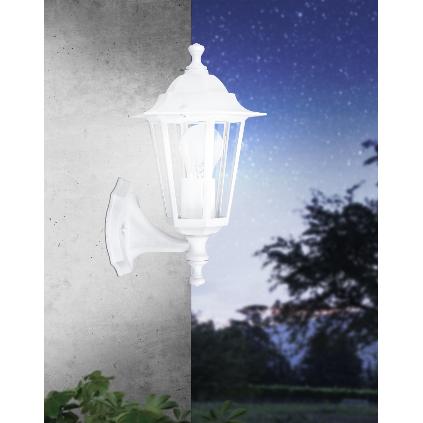 Eglo - Outdoor wall light 1xE27/60W white